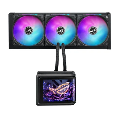Asus ROG Ryuo IV SLC 360mm ARGB CPU Liquid Cooler with Curved Display